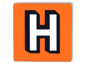 Pin bedruckt - H Logo